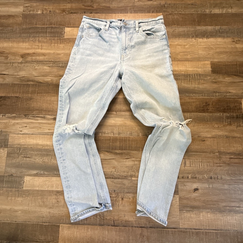 Gap High Rise Straight Distressed Jeans 10 Long